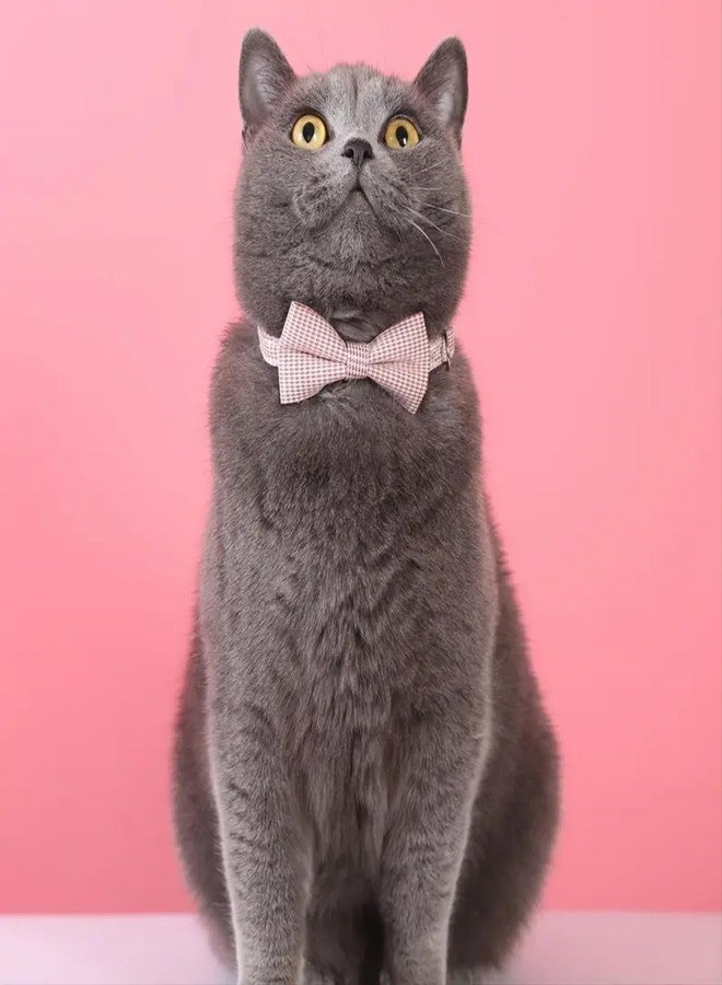 KittuPet ربطة عنق قابلة للتعديل بنقشة مربعات من KittuPet، مناسبة للجراء، لون بني - Image 3